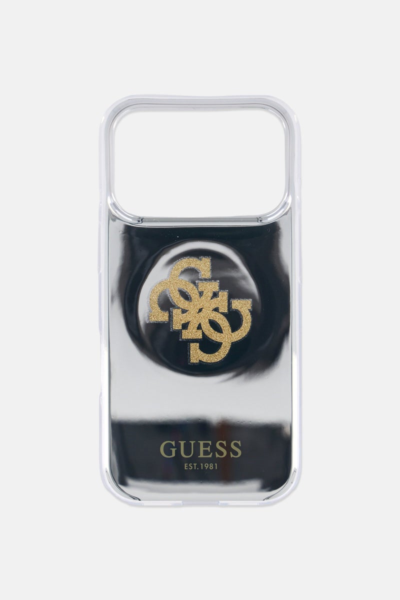 GUESS حافظة مرآة ماغسيف آيفون 17 برو، ذهبية - Image 2