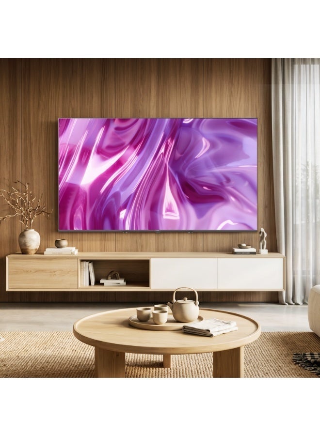 هاير 55 Inch 4K UHD QLED Smart TV with Built-in Receiver 55H6GUX black - Image 2