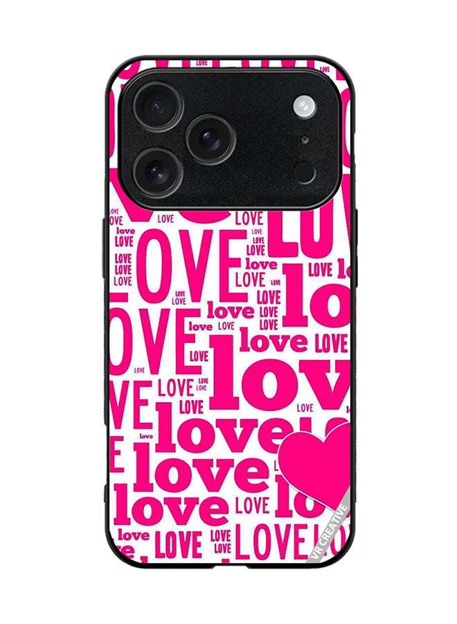 Protective Case Cover For Apple iPhone 17 Pro Love Magazine Design Multicolour
