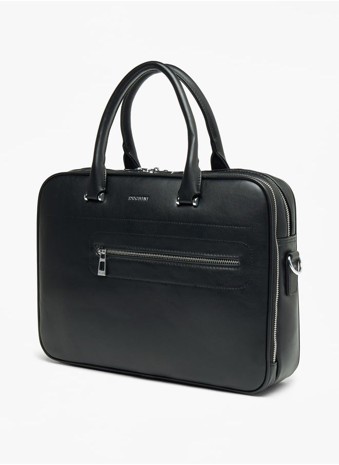 DUCHINI - Duchini Solid Laptop Bag with Handles and Adjustable Strap - Image 1