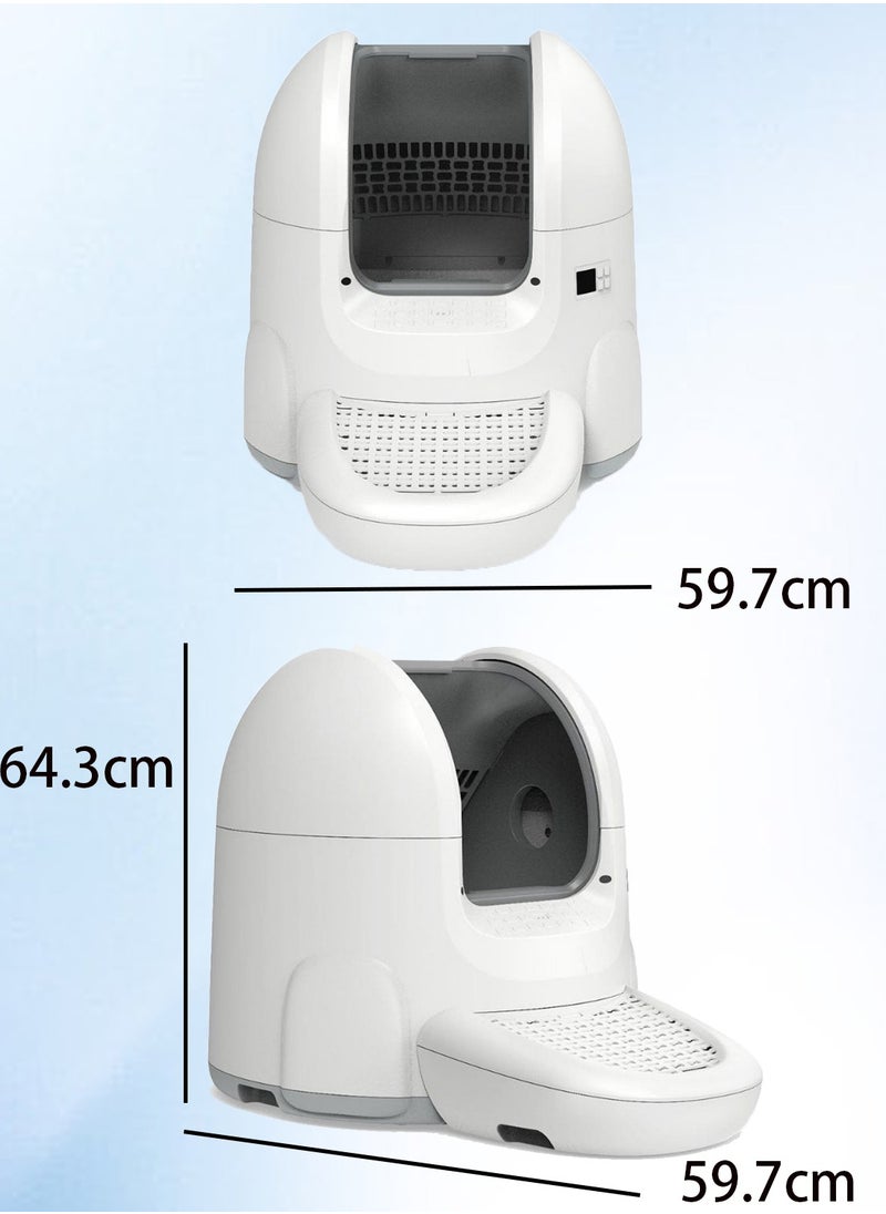 Kidle Automatic Cat Litter Box Large Cats Toilet Oversized Cat Toilet  Intelligent Cat Litter Box  - Image 4