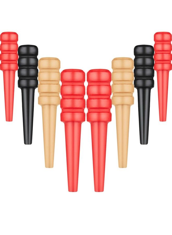 Mudder 48 Pieces Wooden Cribbage Pegs Wood Cribbage Board Pegs Fit 1/ 8 Holes With Storage Pouch For Cribbage Traditional Board Game, 3 Colors  - Image 1
