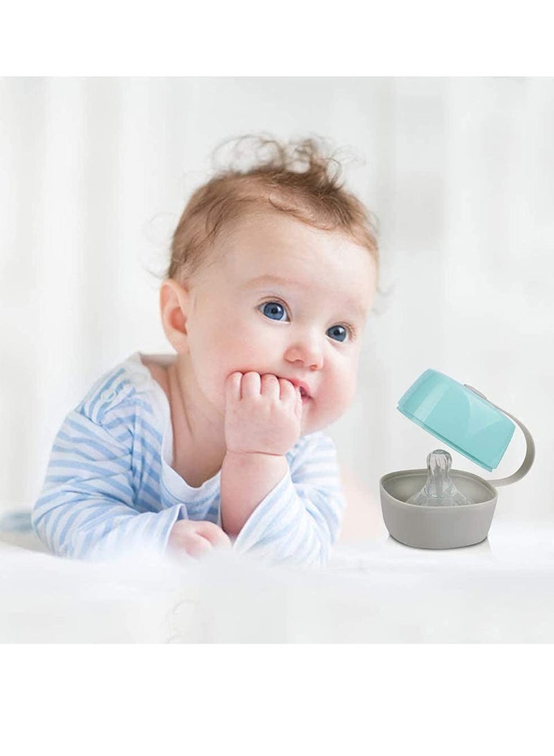 SOLARAE Dummy Case, Pacifier Case Soother Pod Pacifier Holder Box for Kids, Pacifier Storage Box Nipple Shield Case, Safe BPA-Free Pacifier Case for Travel and Home 3 Pack - Image 2