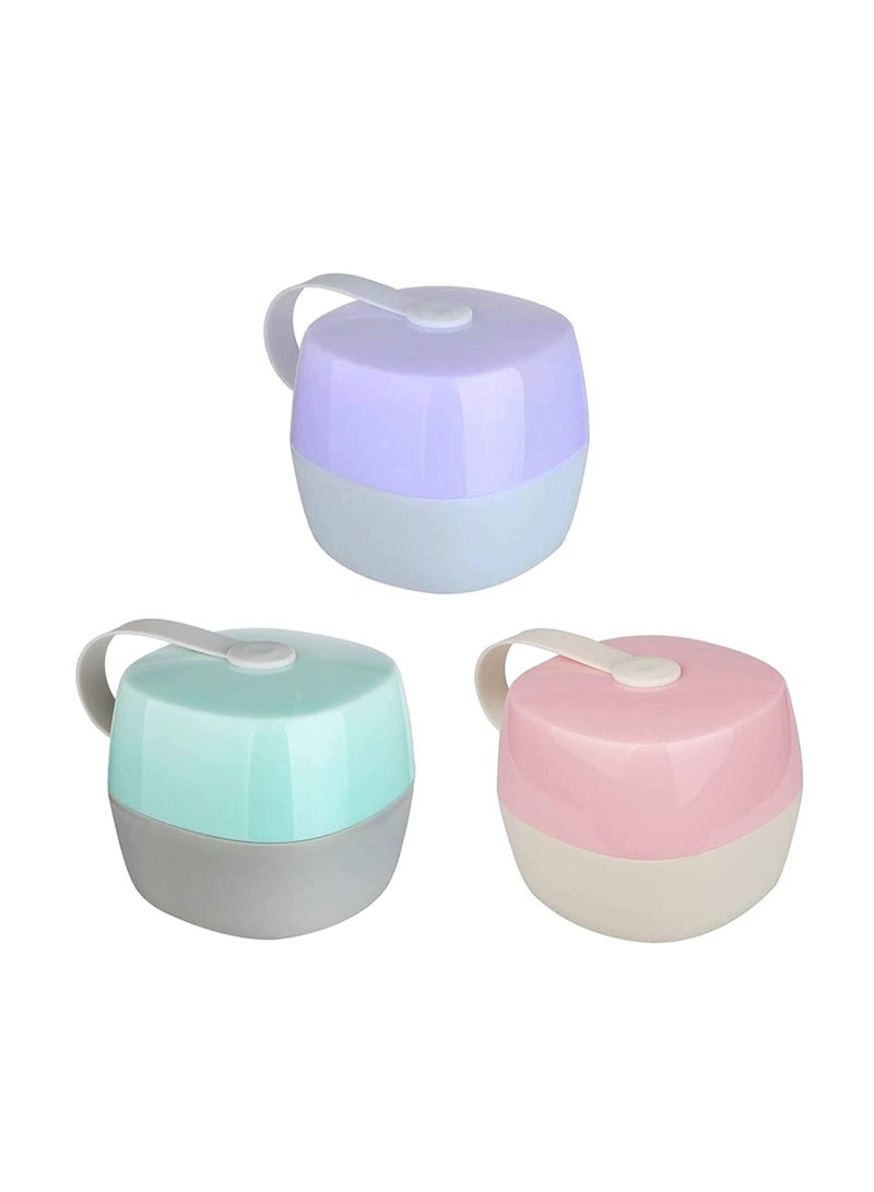 SOLARAE Dummy Case, Pacifier Case Soother Pod Pacifier Holder Box for Kids, Pacifier Storage Box Nipple Shield Case, Safe BPA-Free Pacifier Case for Travel and Home 3 Pack - Image 1