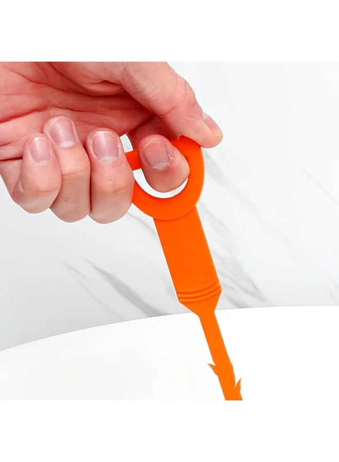 Short Manual Plumbing Snake Drain Cleaner Flexible Head Heavy Duty Hair Clog Remover Tool - Image 5