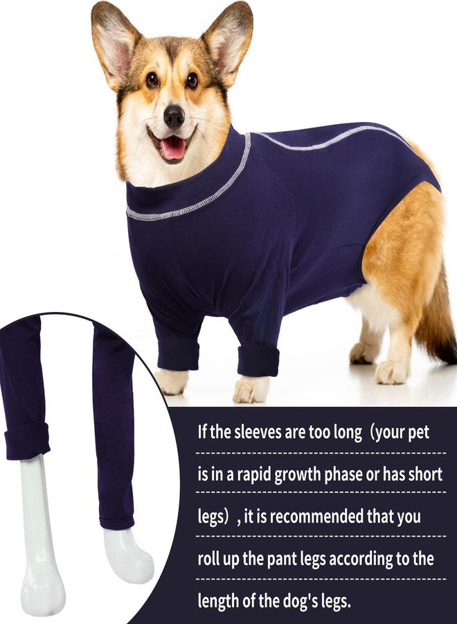 ROZKITCH Dog Surgery Leg Sleeve for Front Legs, Anti-Lick Wound Protector with Zipper, Dog Elbow Knee for Joint Care, ACL/CCL Sprain, Arthritis, Post-Op Suit, Cone Collar Alternative Blue S - Image 4