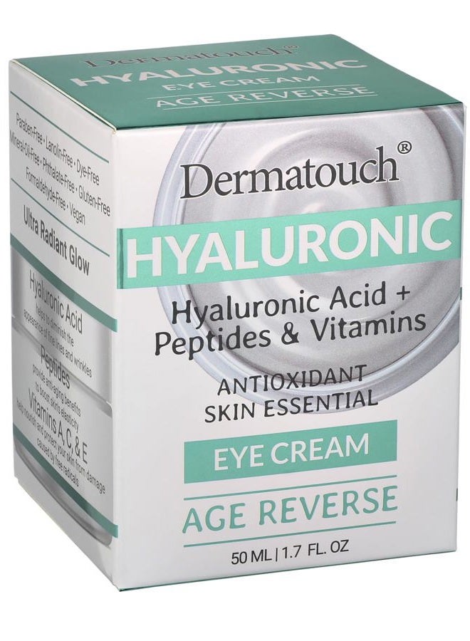 Dermatouch Hyaluronic Acid Eye Cream with Peptides & Vitamins, 1.7 fl oz - Image 2