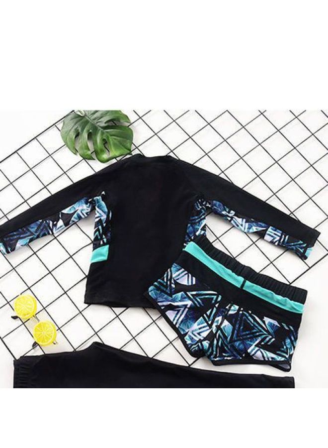 Children's Swimsuit Big Kids Quick-drying Split Sunscreen Swimsuit Long-sleeved Trousers Waterproof Mother Diving Suit For Boys And Girls