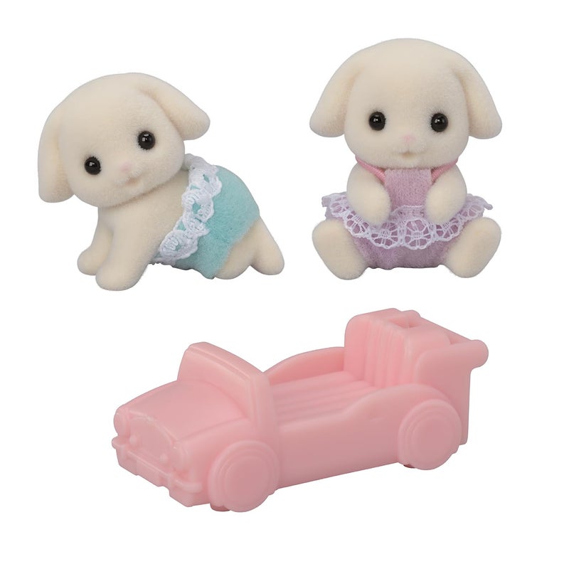 Calico Critters Flora Rabbit Twins - Set of 2 Collectible Doll Figures for Ages 3+ - Image 4