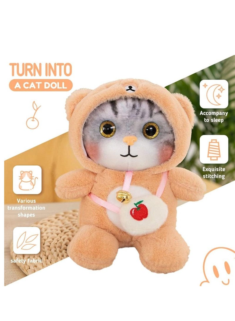 Excefore Adorable Cat Stuffed Animal Dressed in Penguin Costume Soft Cuddly Toys for Boys and Girls Birthday Gifts - Image 3