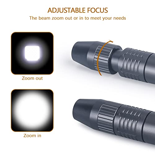 LIGHTFE D12 Zoomable Pen Light, Reusable Medical Pocket Light with Clip, Waterproof and Anti-Drop White Light Penlight Flashlight, Medical Penlight for Nurses, Doctors and Nursing Students - Image 4
