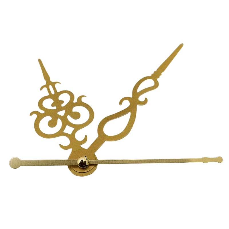 BanteyBanatey BanteyBanatey Designer Clock Hands Set DIY Clock Making Kit for Elegant Timepiece Crafting with Fancy Metal Needles Golden Color Pack of 2 Sets  - Image 1