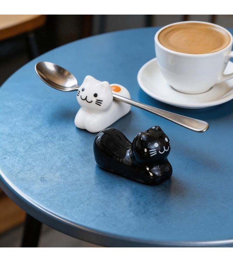 Ceramic French Bulldog Chopstick Holder Cute Dog Cat Print Dining Accessory - Image 4