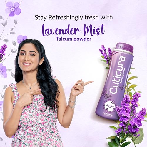 Cuticura Lavender Mist Talcum Powder,Pack of 400 G - Image 2