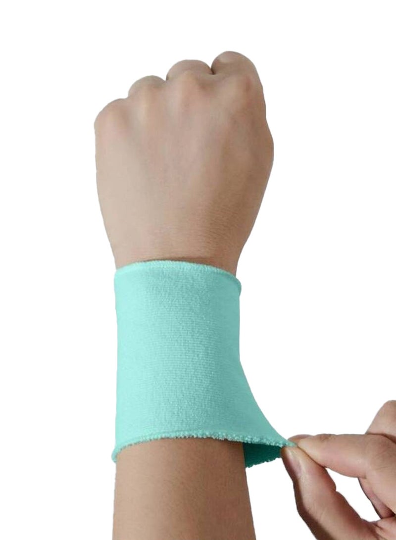 آر جيه ربطة معصم رياضية نسائية لون  تركواز من RJ دعم مثالي ومرونه عاليه اثناء التمارين امتصاص فائق للرطوبة والحرارة - Image 1