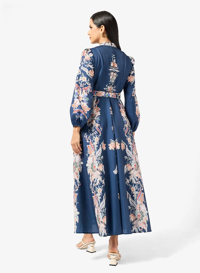 Khizana Abstract Print Dress
