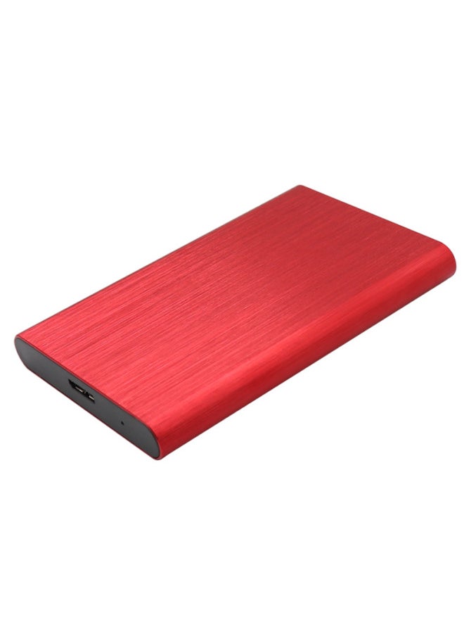 Generic 2.5 Inch Mobile Hard Disk Box Aluminum Alloy High-speed SATA Anti-disassembly C- 17 Hard Disk Box USB3.0 Support Cross-border-Colour:Red  - Image 1