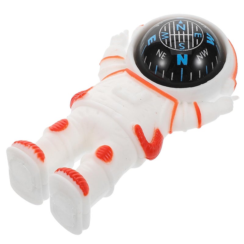 High Precision Orange Mini Astronaut Car Dashboard Compass Portable Vehicle Navigation Decoration - Image 2