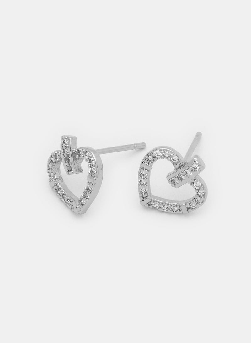 Platinum Silver Earrings - Image 1