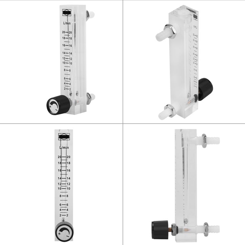 Gas Flowmeter: 8mm Barb High-Quality Acrylic Unidirectional Gas Flowmeter - 0.6MPa Pressure Resistant Gas Flow Control Meter for Industrial Gas Measurement - Image 2