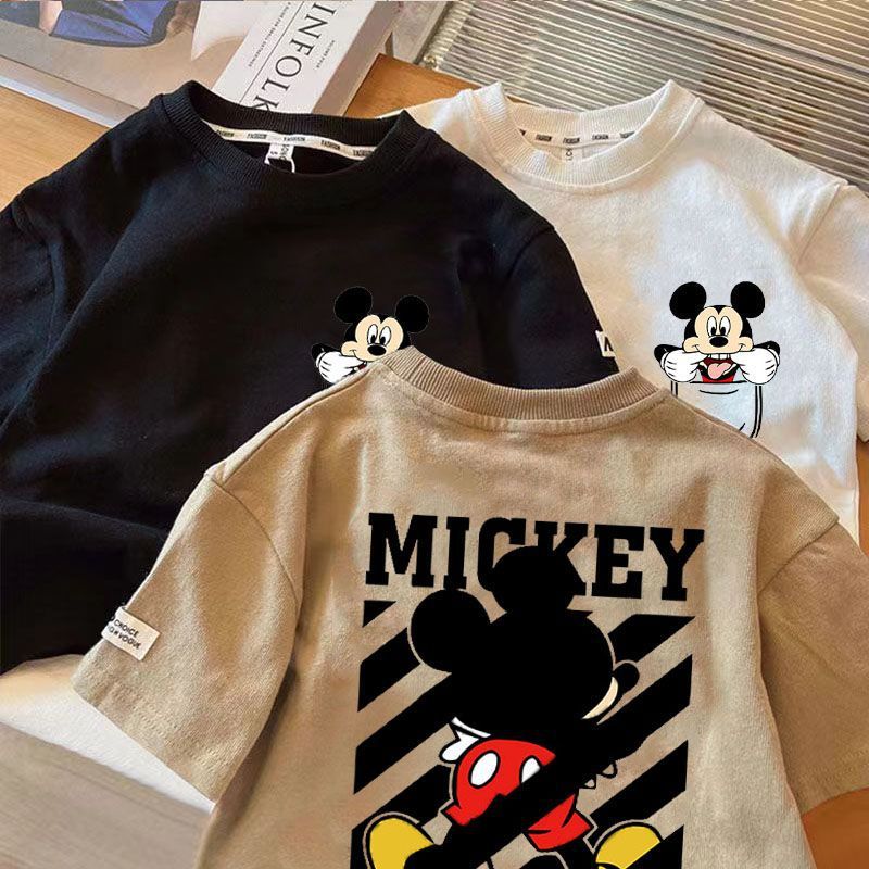 New Children'S Summer Cotton T-Shirts For Boys And Girls, Stylish Children'S Printed Cartoon Base Shirts, Tops For Outerwear - Image 1
