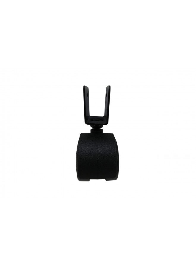 Shepherd Hardware 9420 1-5/8-Inch Office Chair Caster, Twin Wheel, 11/16-Inch U-Bracket, 40-lb Load Capacity, 2-Pack , Black - Image 3