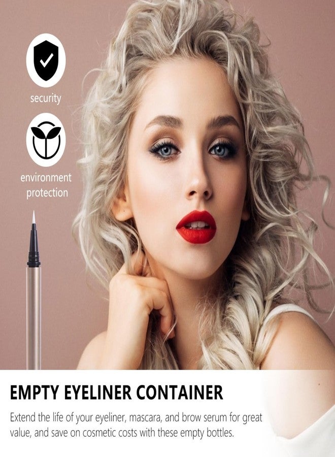 SOLUSTRE 5pcs Eyeliner Empty Diy Eyeliner Tube White Eyeliner Green Eyeliner Empty Eyeliner Tubes Bulk Liquid Eyeliners Refillable Eyeliner Pen Gold Empty Pen Tube Plastic Flash - Image 5
