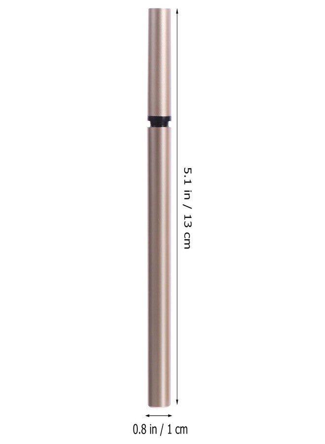 SOLUSTRE 5pcs Eyeliner Empty Diy Eyeliner Tube White Eyeliner Green Eyeliner Empty Eyeliner Tubes Bulk Liquid Eyeliners Refillable Eyeliner Pen Gold Empty Pen Tube Plastic Flash - Image 3