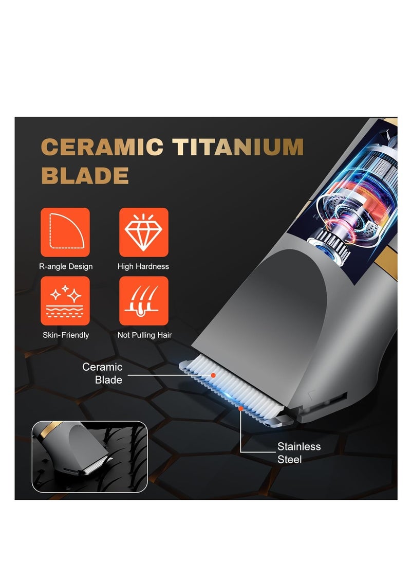 general Ball Shaver for Men, 3-in-1 Multifunction Body Hair Trimmer u0026 Pubic Shaver with Titanium Blades (No Nicks!), IPX7 Waterproof Electric Razor, LED Display, Wet/Dry - Image 2