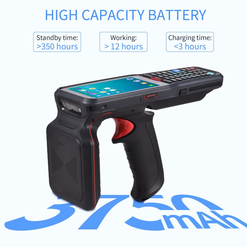 جهاز أندرويد متين: ذاكرة قابلة للتوسيع 2 جيجابايت + 16 جيجابايت - راصد UHF LTE 4G بتقييم IP65 لعمال المستودعات الصناعية - Image 3