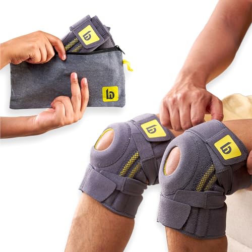 betterhood Premium 4-Strap Knee Brace with Stabilizers | Open Patella Knee Support | Knee Cap Support for Arthritis, Joint Pain & Post-Surgery Recovery | Adjustable, Anti-Slip (Pack of 2) - Image 2