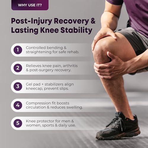 betterhood Premium 4-Strap Knee Brace with Stabilizers | Open Patella Knee Support | Knee Cap Support for Arthritis, Joint Pain & Post-Surgery Recovery | Adjustable, Anti-Slip (Pack of 2) - Image 3