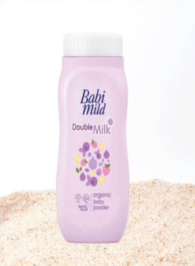 VIRAVIN HOUSEWARE Babi Mild Double Milk Organic Baby Powder, 45g/Suitable for newborn baby and everyone in the family,clean and cuddly scent/product of Thailand. - Image 2