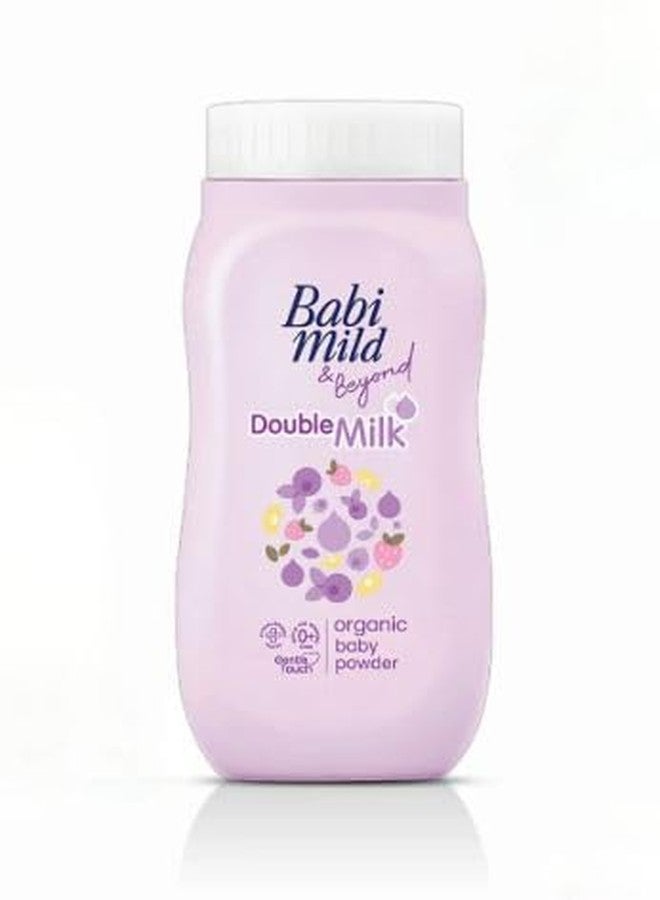 VIRAVIN HOUSEWARE Babi Mild Double Milk Organic Baby Powder, 45g/Suitable for newborn baby and everyone in the family,clean and cuddly scent/product of Thailand. - Image 1