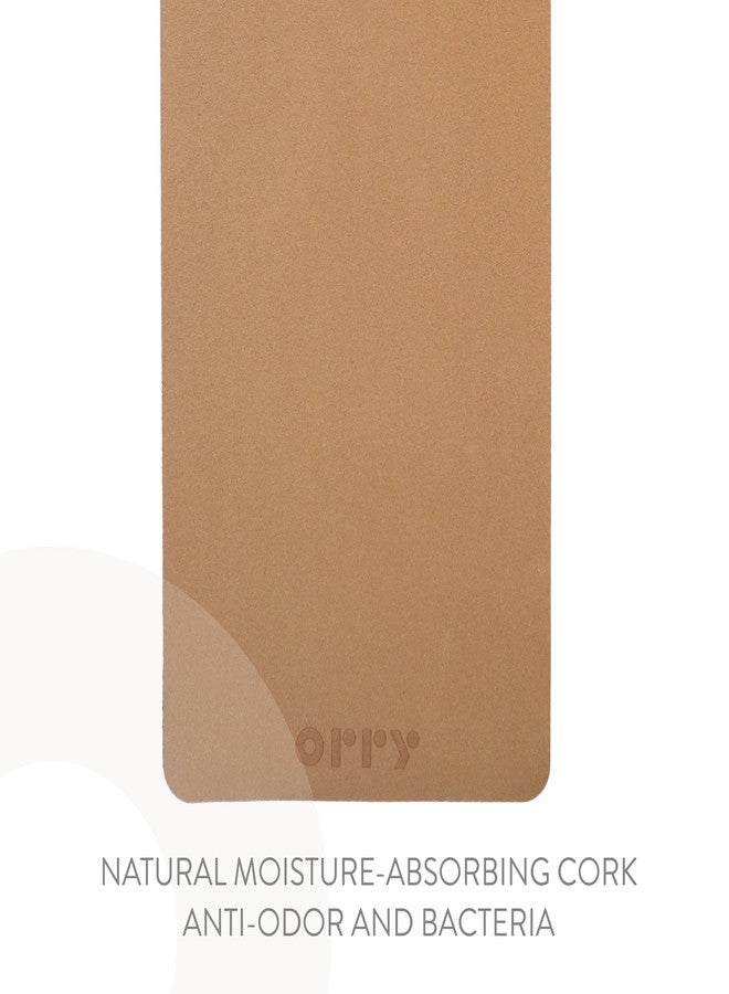ORRY PU Cork Yoga Mat - 72'' x 24'' - 4mm Thickness - Anti-Slip - Image 2