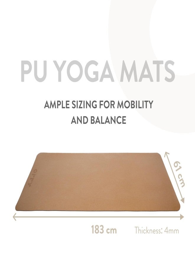 ORRY PU Cork Yoga Mat - 72'' x 24'' - 4mm Thickness - Anti-Slip - Image 3