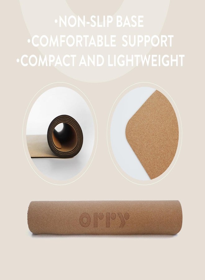 ORRY PU Cork Yoga Mat - 72'' x 24'' - 4mm Thickness - Anti-Slip - Image 5
