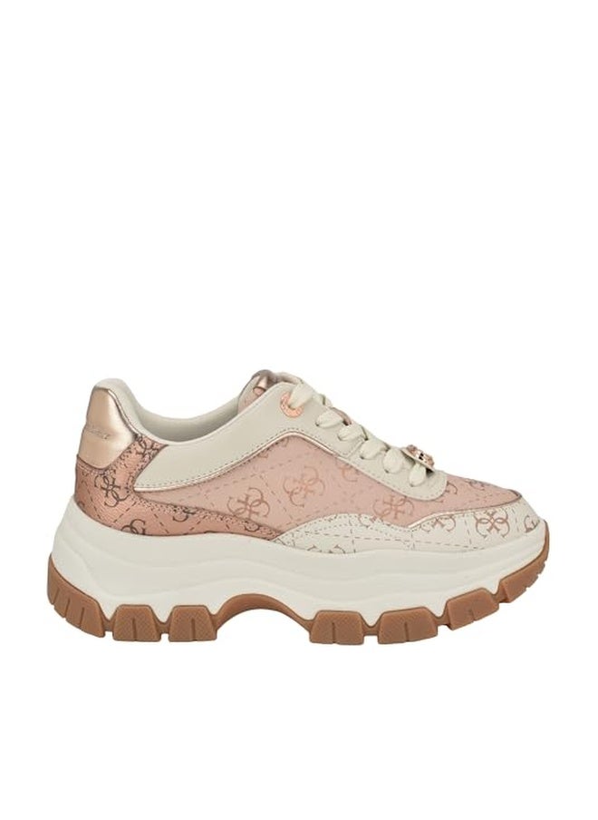 Guess Women's Berrett Sneaker, Light Pink Logo Multi 680, 9.5 - Image 1
