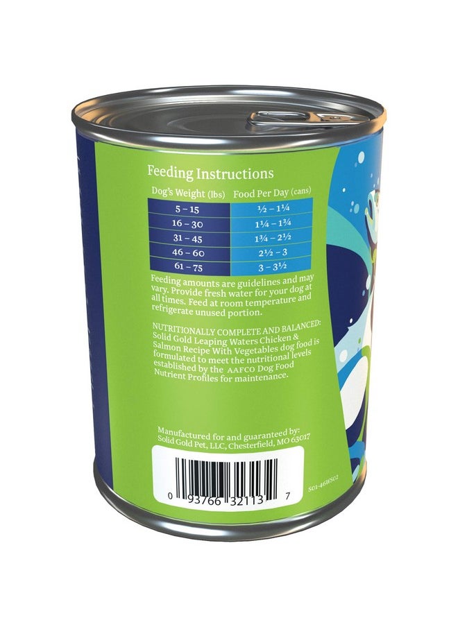 solid gold - Wet Dog Food For Adult & Senior Dogs  Made With Real Chicken & Salmon  Leaping Waters Grain Free Canned Dog Food For Healthy Digestion & Sensitive Stomach - Image 1