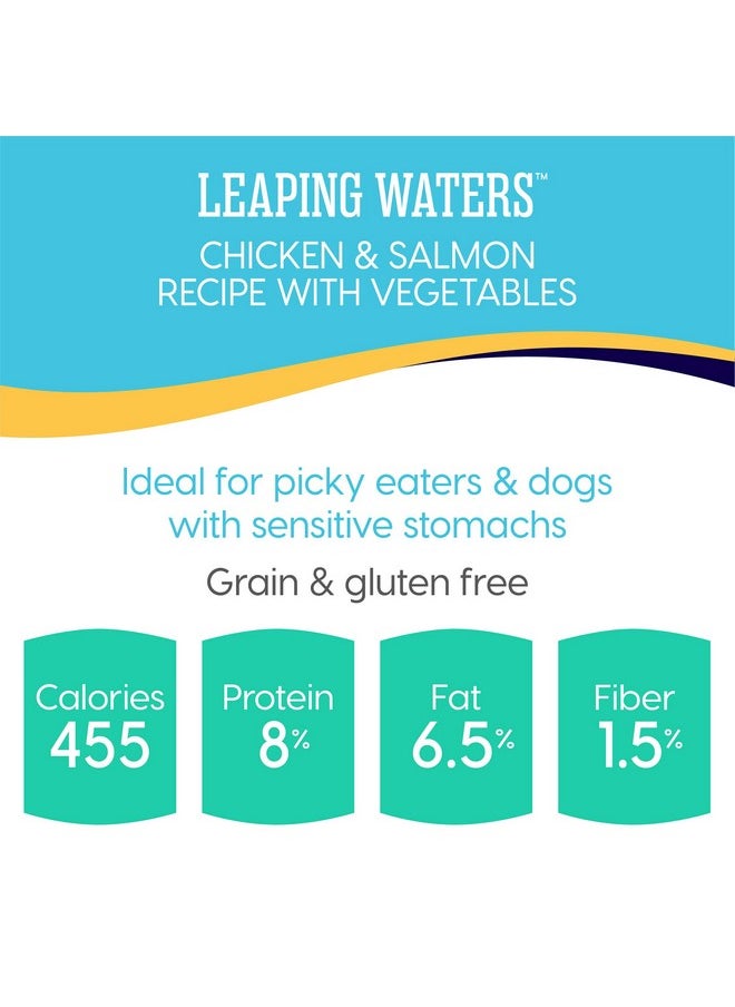 solid gold - Wet Dog Food For Adult & Senior Dogs  Made With Real Chicken & Salmon  Leaping Waters Grain Free Canned Dog Food For Healthy Digestion & Sensitive Stomach - Image 1