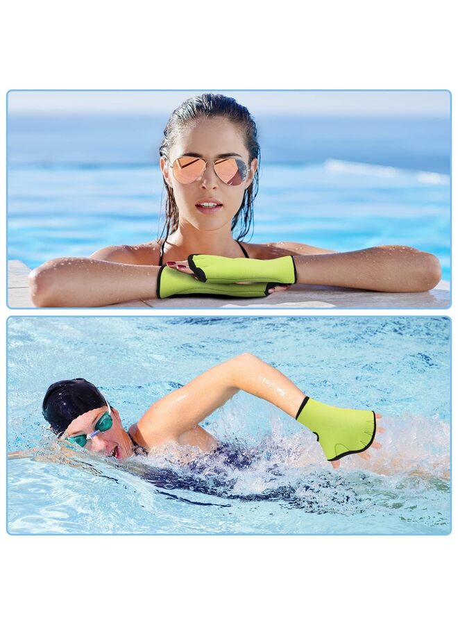 مجموعة تمارين رياضية مائية للتمارين المائية، مجموعة أثقال مائية إسفنجية لحمام السباحة، أثقال مائية مطورة حديثًا وأساور سباحة مائية إسفنجية، أداة لياقة بدنية للتمارين المائية (أخضر) - Image 4