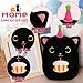 KOPHINYE Black Cat Plush 8 inch Happy Birthday Cat Stuffed Animal with Cake Cute Plush Black Kitten Birthday Gift for Girls Boys and Cats Home Room Decoration - Image 4