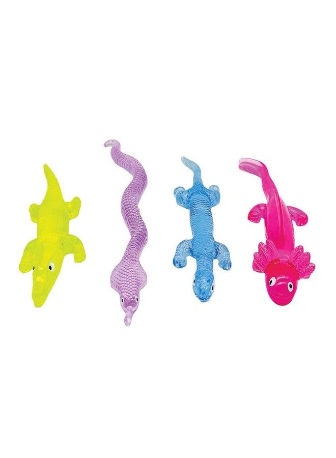 Geddes Raymond Geddes Squish ‘n’ Smell Reptiles - Pack of 12 - Scented Squishy Animal Toys for Kids and Sensory Fun - Image 1