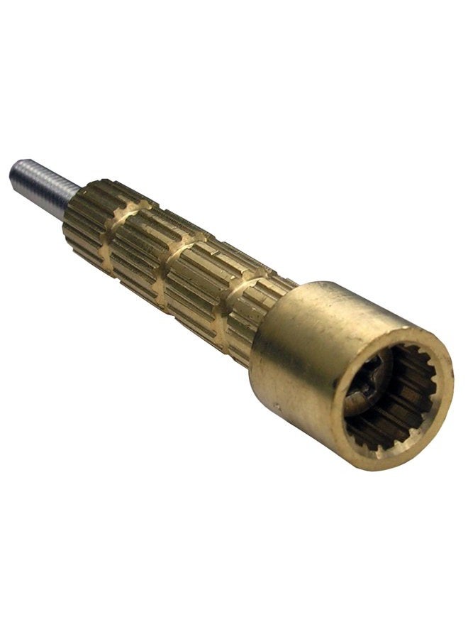03-1781 3-Inch Stream Way American Nibco Indiana Male by Female Stem Extension G Broach with 10-24 by 3-Inch Screw, Brass, 0.56L x 0.56W x 3H