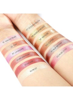 ZJchao Glitter Eyeshadow Eyes Pigment Powder Eye Shadow Powder Glitter Eyeshadow Beauty Lips Loose Eye Shadow Powder Beauty Eyes Pigment Powder Lips Loose Makeup Cosmetics Eye Glitter ( 12)  - Image 3