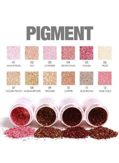 ZJchao Glitter Eyeshadow Eyes Pigment Powder Eye Shadow Powder Glitter Eyeshadow Beauty Lips Loose Eye Shadow Powder Beauty Eyes Pigment Powder Lips Loose Makeup Cosmetics Eye Glitter ( 12)  - Image 5