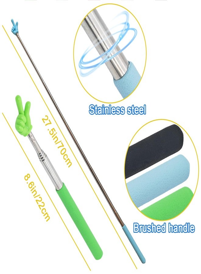 Trsewmi 5PCS Pointer Stick For Classroom - Multipurpose Teacher Pointer Stick, Extendable Classroom Pointer And Finger Pointer Stick, Engaging Colors - Classroom Essentials For Effective Presentations - Image 2