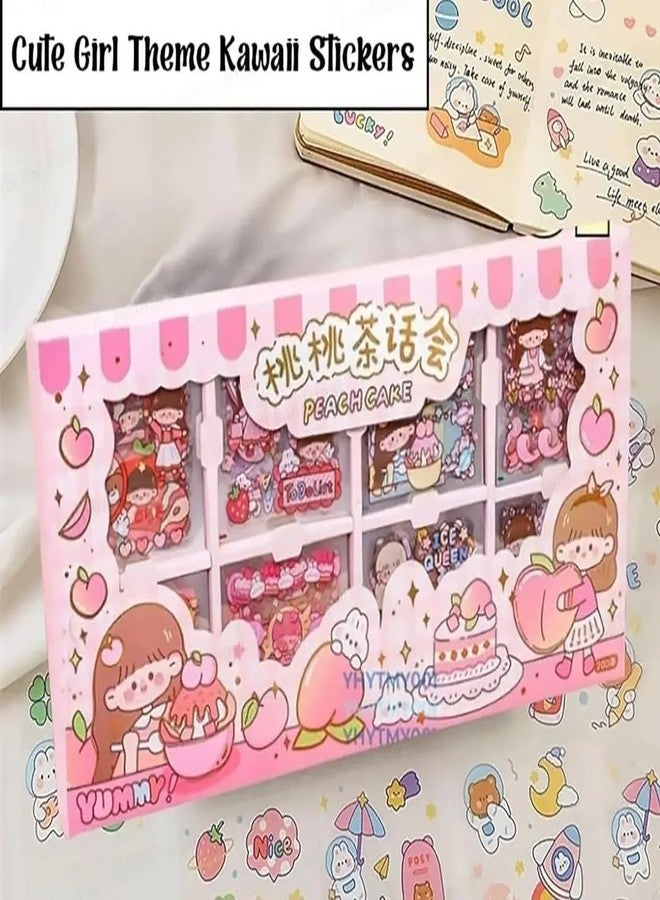 KmCho Long Box Stickers-200 Sheets Kawaii Aesthetic Stickers for Scrapbooking, Journaling, DIY Crafts & Gifts-Cute Girls Travel-Themed Paper Stickers for Kids,Teens & Stationery Lovers DN-2 - Image 3