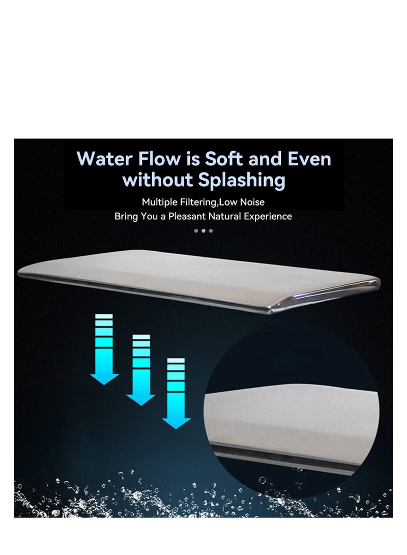 كابتن تيك 30cm Stainless Steel Waterfall Spillway Blade for Koi Fish Pond and Pool Fountain with Connector Hose Clamp and PTFE Tape  - Image 5