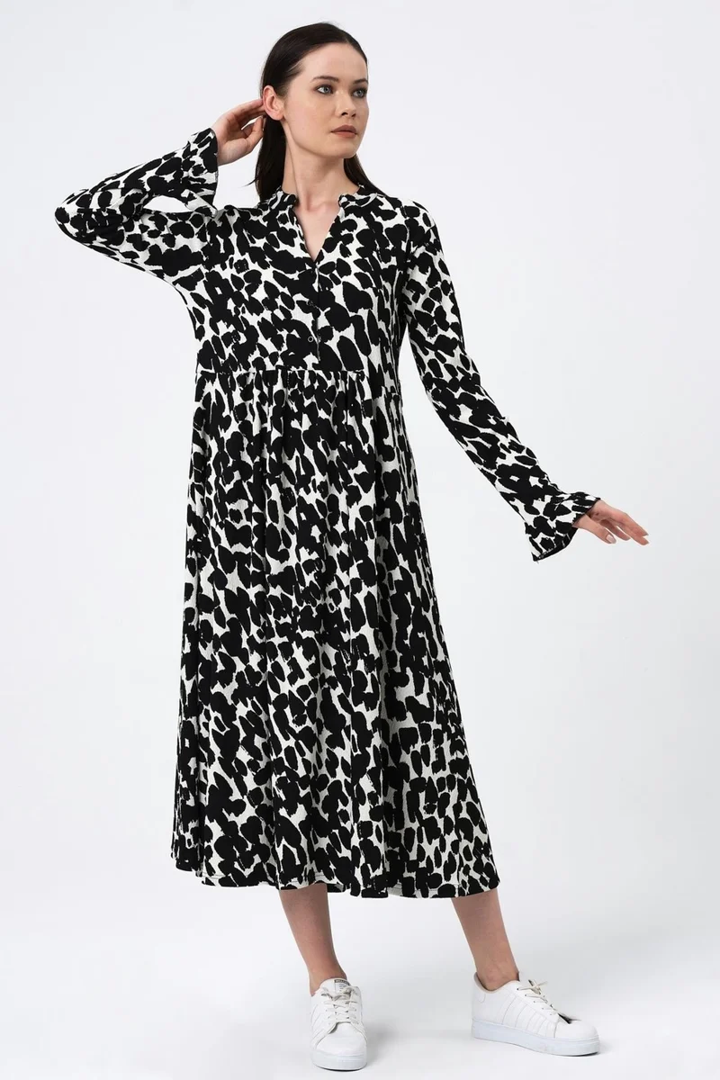 Alexander Gardi Animal Print Dress